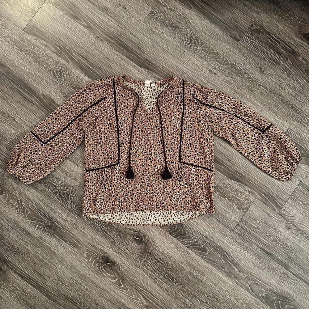 Dolan Animal Print Blouse